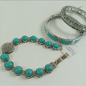 Lia Sophia Turquoise Bracelet Bundle